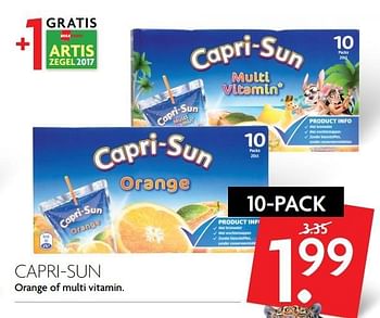 Aanbiedingen Capri-sun orange of multi vitamin - Capri-Sun - Geldig van 12/03/2017 tot 18/03/2017 bij Deka Markt