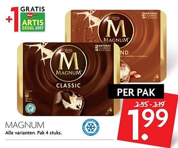 Aanbiedingen Magnum - Ola - Geldig van 12/03/2017 tot 18/03/2017 bij Deka Markt