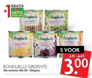 Aanbiedingen Bonduelle groente - Bonduelle - Geldig van 12/03/2017 tot 18/03/2017 bij Deka Markt