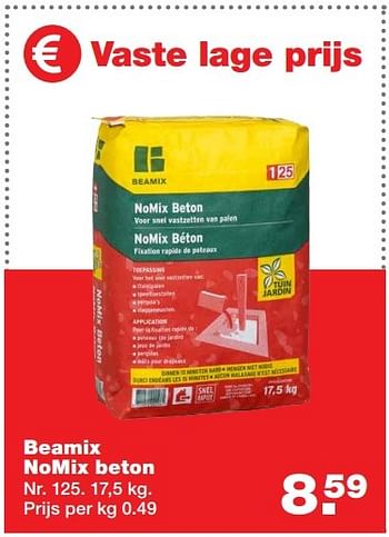 Aanbiedingen Beamix nomix beton - Beamix - Geldig van 13/03/2017 tot 19/03/2017 bij Praxis