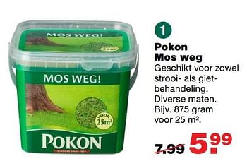 Aanbiedingen Pokon mos weg - Pokon - Geldig van 13/03/2017 tot 19/03/2017 bij Praxis