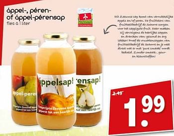 Aanbiedingen Appel-, péren- of appel-pérensap - Huismerk - Agrimarkt - Geldig van 13/03/2017 tot 19/03/2017 bij Agrimarkt