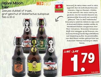 Aanbiedingen Halve maan bier - Bouwerij De Halve Maan - Geldig van 13/03/2017 tot 19/03/2017 bij Agrimarkt