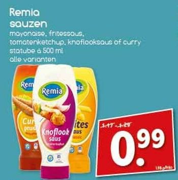 Aanbiedingen Remia sauzen - Remia - Geldig van 13/03/2017 tot 19/03/2017 bij Agrimarkt