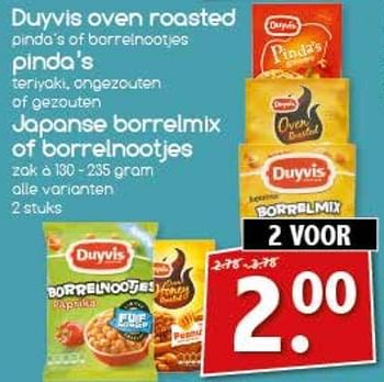Aanbiedingen Duyvis oven roasted - Duyvis - Geldig van 13/03/2017 tot 19/03/2017 bij Agrimarkt