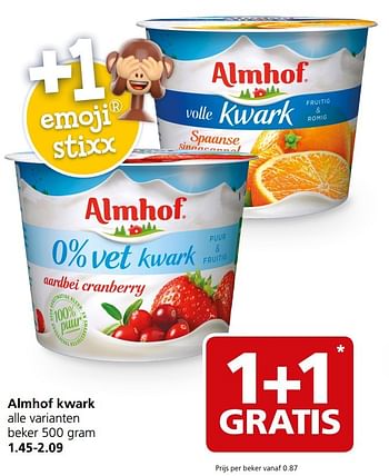 Aanbiedingen Almhof kwark - Almhof - Geldig van 13/03/2017 tot 19/03/2017 bij Jan Linders