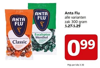 Aanbiedingen Anta flu - Anta Flu - Geldig van 13/03/2017 tot 19/03/2017 bij Jan Linders