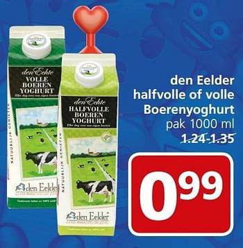 Aanbiedingen Den eelder halfvolle of volle boerenyoghurt - Den Eelder - Geldig van 13/03/2017 tot 19/03/2017 bij Jan Linders