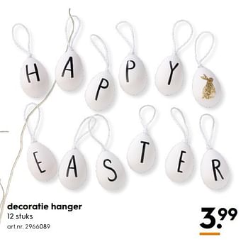 Aanbiedingen Decoratie hanger - Huismerk - Blokker - Geldig van 11/03/2017 tot 24/03/2017 bij Blokker