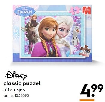 Aanbiedingen Classic puzzel - Disney - Geldig van 11/03/2017 tot 24/03/2017 bij Blokker