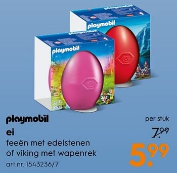 Aanbiedingen Playmobil ei - Playmobil - Geldig van 11/03/2017 tot 24/03/2017 bij Blokker