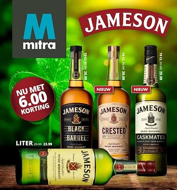 Aanbiedingen Jameson - Jameson - Geldig van 12/03/2017 tot 25/03/2017 bij Mitra