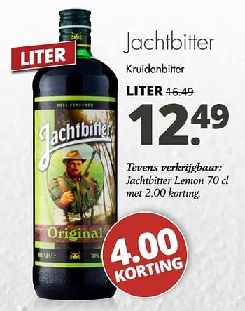 Aanbiedingen Jachtbitter kruidenbitter - Jachtbitter - Geldig van 12/03/2017 tot 25/03/2017 bij Mitra