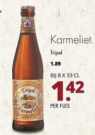 Aanbiedingen Karmeliet tripel - TRipel Karmeliet - Geldig van 12/03/2017 tot 25/03/2017 bij Mitra