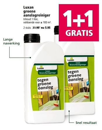 Aanbiedingen Luxan groene aanslagreiniger - Luxan - Geldig van 13/03/2017 tot 26/03/2017 bij Welkoop