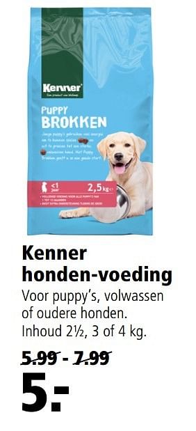 Aanbiedingen Kenner honden-voeding - Kenner - Geldig van 13/03/2017 tot 26/03/2017 bij Welkoop