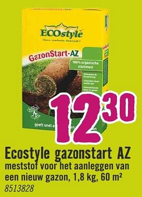 Aanbiedingen Ecostyle gazonstart az - Ecostyle - Geldig van 13/03/2017 tot 26/03/2017 bij Hornbach