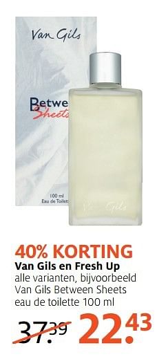 Aanbiedingen Gils between sheets eau de toilette - Van Gils - Geldig van 13/03/2017 tot 26/03/2017 bij Etos