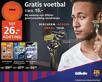 Aanbiedingen Gillette grootverpakking navulmesjes - Gillette - Geldig van 13/03/2017 tot 26/03/2017 bij Etos