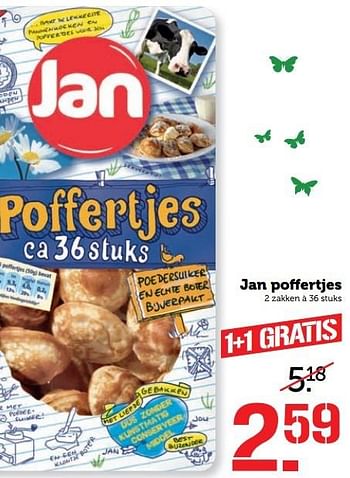 Aanbiedingen Jan poffertjes - Jan - Geldig van 20/03/2017 tot 26/03/2017 bij Coop
