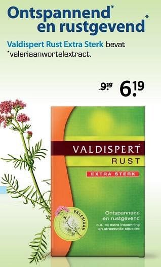 Aanbiedingen Valdispert rust extra sterk - Valdispert - Geldig van 13/03/2017 tot 26/03/2017 bij Etos