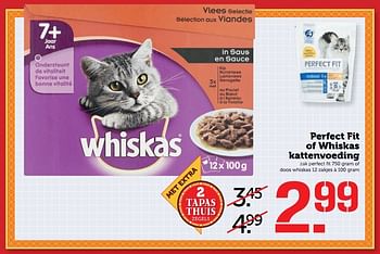 Aanbiedingen Perfect fit of whiskas kattenvoeding - Whiskas - Geldig van 20/03/2017 tot 26/03/2017 bij Coop