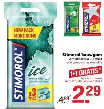 Aanbiedingen Stimorol kauwgom - Stimorol - Geldig van 20/03/2017 tot 26/03/2017 bij Coop