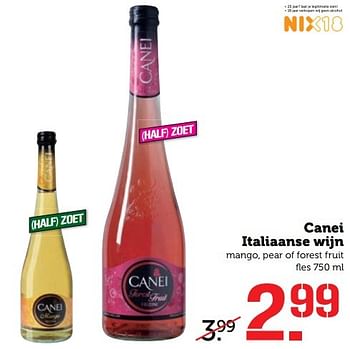 Aanbiedingen Canei italiaanse wijn - Witte wijnen - Geldig van 20/03/2017 tot 26/03/2017 bij Coop