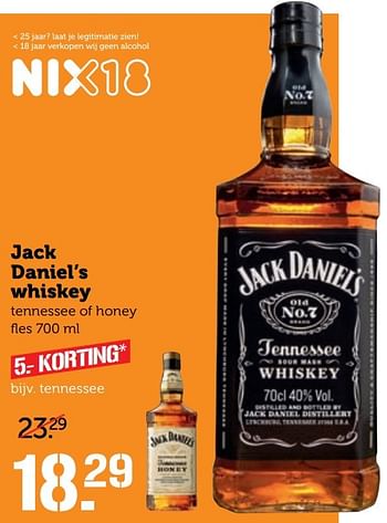 Aanbiedingen Jack daniel`s whiskey - Jack Daniel's - Geldig van 20/03/2017 tot 26/03/2017 bij Coop