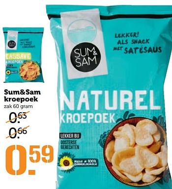 Aanbiedingen Sum +sam kroepoek - Sum&amp;Sam - Geldig van 20/03/2017 tot 26/03/2017 bij Coop