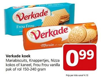Aanbiedingen Verkade koek - Verkade - Geldig van 20/03/2017 tot 26/03/2017 bij Jan Linders