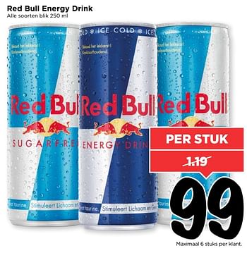 Aanbiedingen Red bull energy drink - Red Bull - Geldig van 19/03/2017 tot 25/03/2017 bij Vomar