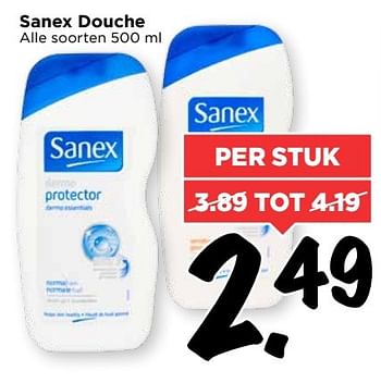 Aanbiedingen Sanex douche - Sanex - Geldig van 19/03/2017 tot 25/03/2017 bij Vomar