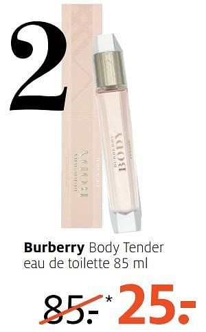 Aanbiedingen Burberry body tender eau de toilette - Burberry - Geldig van 20/03/2017 tot 26/03/2017 bij Etos