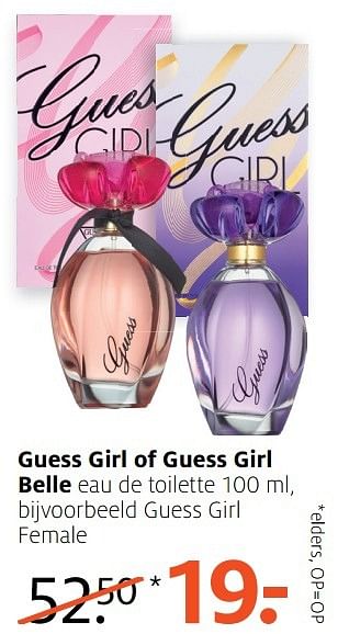 Aanbiedingen Guess girl female - Guess - Geldig van 20/03/2017 tot 26/03/2017 bij Etos