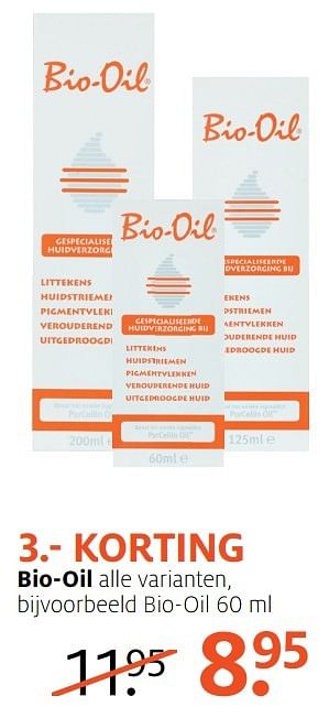 Aanbiedingen Bio-oil 60 - Bio-Oil - Geldig van 20/03/2017 tot 26/03/2017 bij Etos