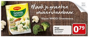 Aanbiedingen Maggi groentesaus - MAGGI - Geldig van 20/03/2017 tot 26/03/2017 bij Jan Linders