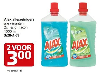 Aanbiedingen Ajax allesreinigers - Ajax - Geldig van 20/03/2017 tot 26/03/2017 bij Jan Linders