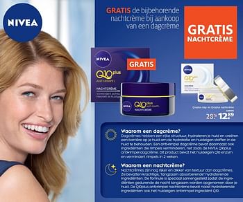 Aanbiedingen Q10plus dag- en q10plus nachtcrème - Nivea - Geldig van 20/03/2017 tot 26/03/2017 bij Etos