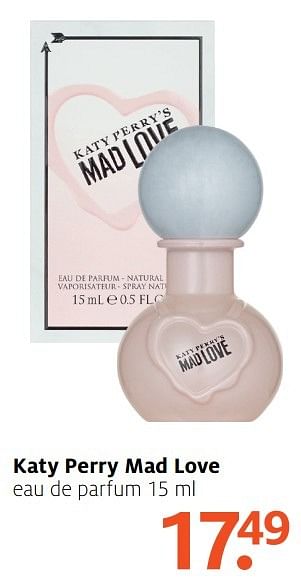 Aanbiedingen Katy perry mad love eau de parfum - Katy Perry - Geldig van 20/03/2017 tot 26/03/2017 bij Etos