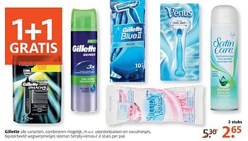 Aanbiedingen Wegwerpmesjes woman simply-venus-2 - Gillette - Geldig van 20/03/2017 tot 26/03/2017 bij Etos