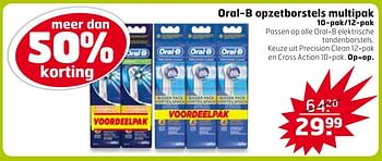 Aanbiedingen Oral-b opzetborstels multipak - Oral-B - Geldig van 14/03/2017 tot 26/03/2017 bij Trekpleister