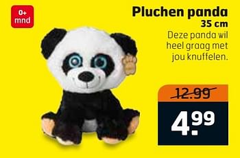 Aanbiedingen Pluchen panda - Huismerk - Trekpleister - Geldig van 14/03/2017 tot 26/03/2017 bij Trekpleister