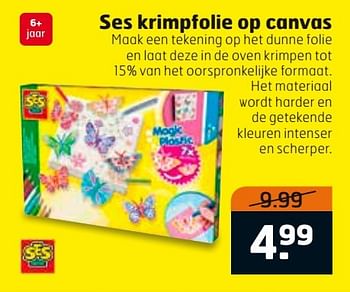 Aanbiedingen Ses krimpfolie op canvas - SES - Geldig van 14/03/2017 tot 26/03/2017 bij Trekpleister