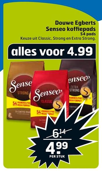 Aanbiedingen Douwe egberts senseo koffiepads - Douwe Egberts - Geldig van 14/03/2017 tot 26/03/2017 bij Trekpleister