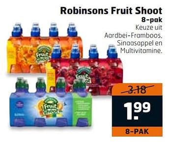 Aanbiedingen Robinsons fruit shoot - Robinsons - Geldig van 14/03/2017 tot 26/03/2017 bij Trekpleister