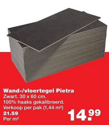 Aanbiedingen Wand-vloertegel pietra - Huismerk - Praxis - Geldig van 20/03/2017 tot 26/03/2017 bij Praxis