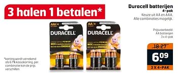 Aanbiedingen Duracell batterijen - Duracell - Geldig van 14/03/2017 tot 26/03/2017 bij Trekpleister