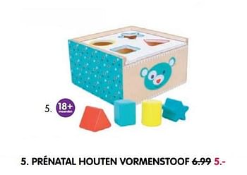 Aanbiedingen Prénatal houten vormenstoof - Huismerk - Prenatal - Geldig van 28/02/2017 tot 26/03/2017 bij Prenatal