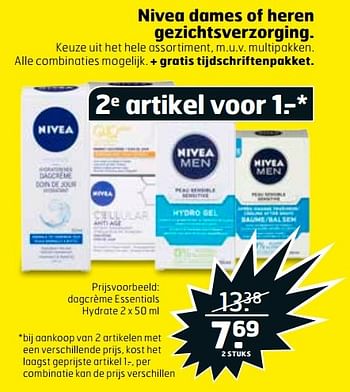Aanbiedingen Nivea dagcrème essentials hydrate - Nivea - Geldig van 21/03/2017 tot 26/03/2017 bij Trekpleister